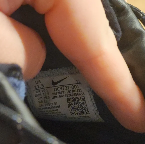 Nike‎ Air Zoom Winflo 8 Shield Men's Running Shoes Black Water Resistant US 11.5 - Picture 6 of 6